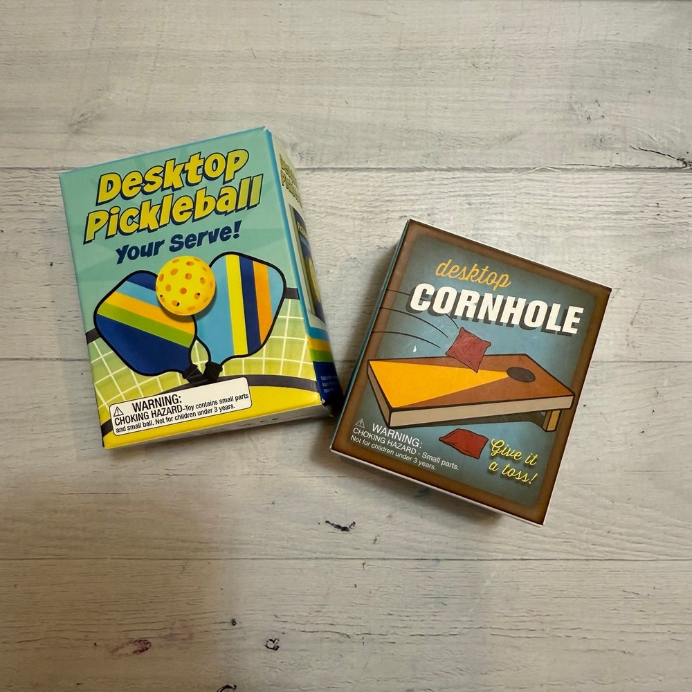 Desktop Pickleball and Desktop Cornhole